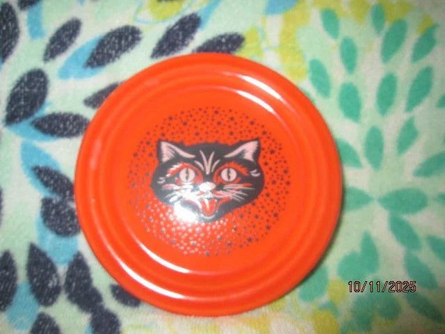 Fiesta Tableware USA HALLOWEEN BLACK CAT POPPY Coaster NEW Exclusive ITEM